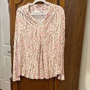 Women's Pink and Cream Top